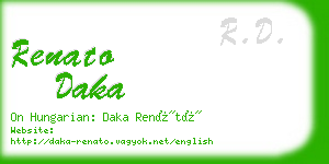 renato daka business card